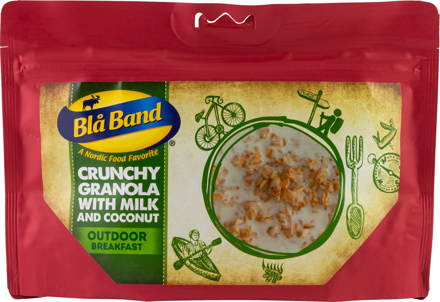 Camping Food – Blue Ribbon – Crunchy Granola – Milk and Coconut