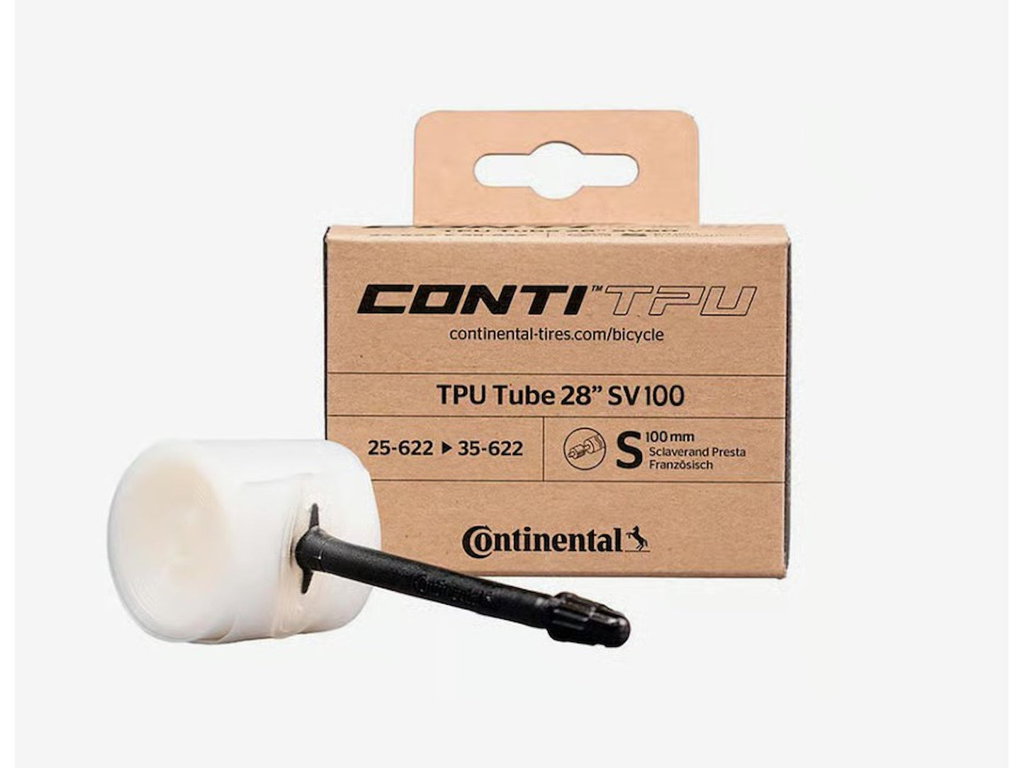 Bicycle Inner Tube – Continental TPU Tube 700 x 25-35c – 80mm valve