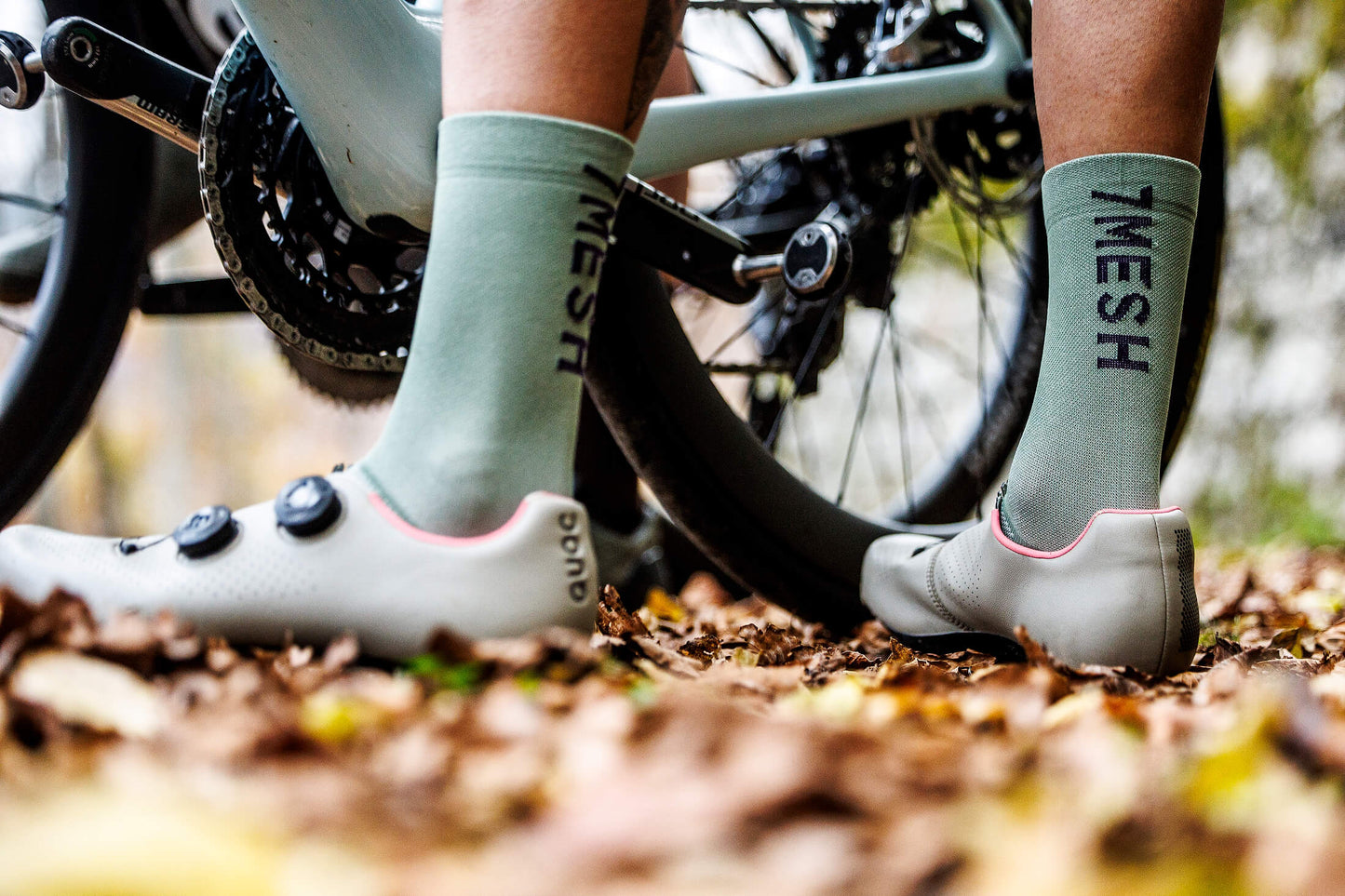 7mesh – Cycling Socks – Word Sock, Shadow