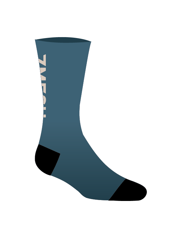 7mesh – Cykelstrumpor – Fading Light Sock – Lake Blue