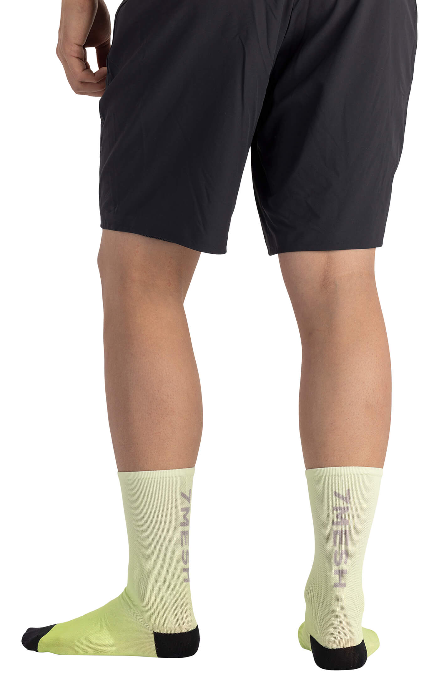 7mesh – Cycling Socks – Fading Light Sock – Lime Sorbet