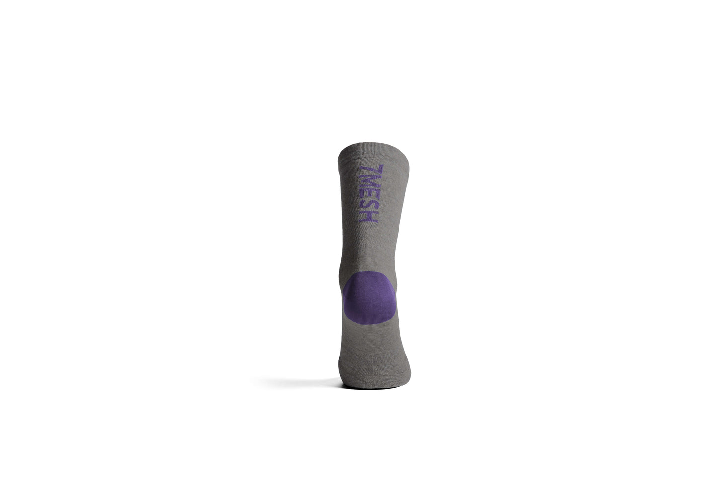 Cycling Socks – Ashlu Merino Sock, Grey/Purple