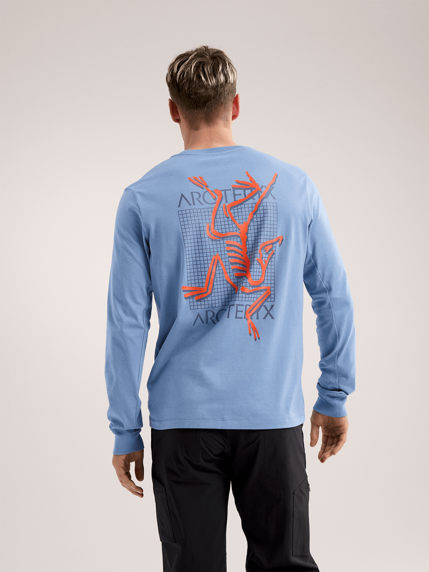 Arc'teryx Long Sleeve T-Shirt - Arc'multi Bird Logo - Stone Wash