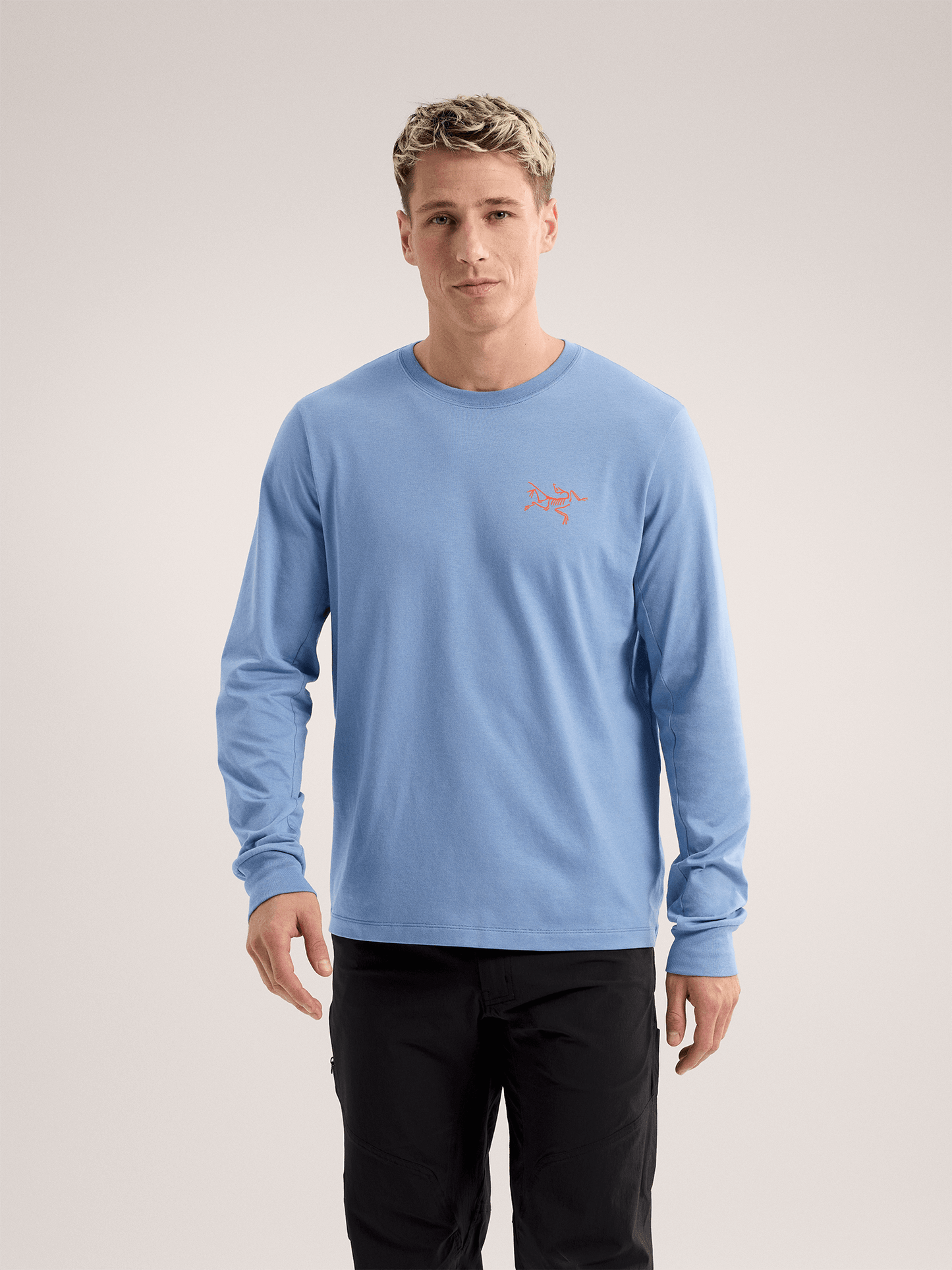 Arc'teryx Long Sleeve T-Shirt - Arc'multi Bird Logo - Stone Wash