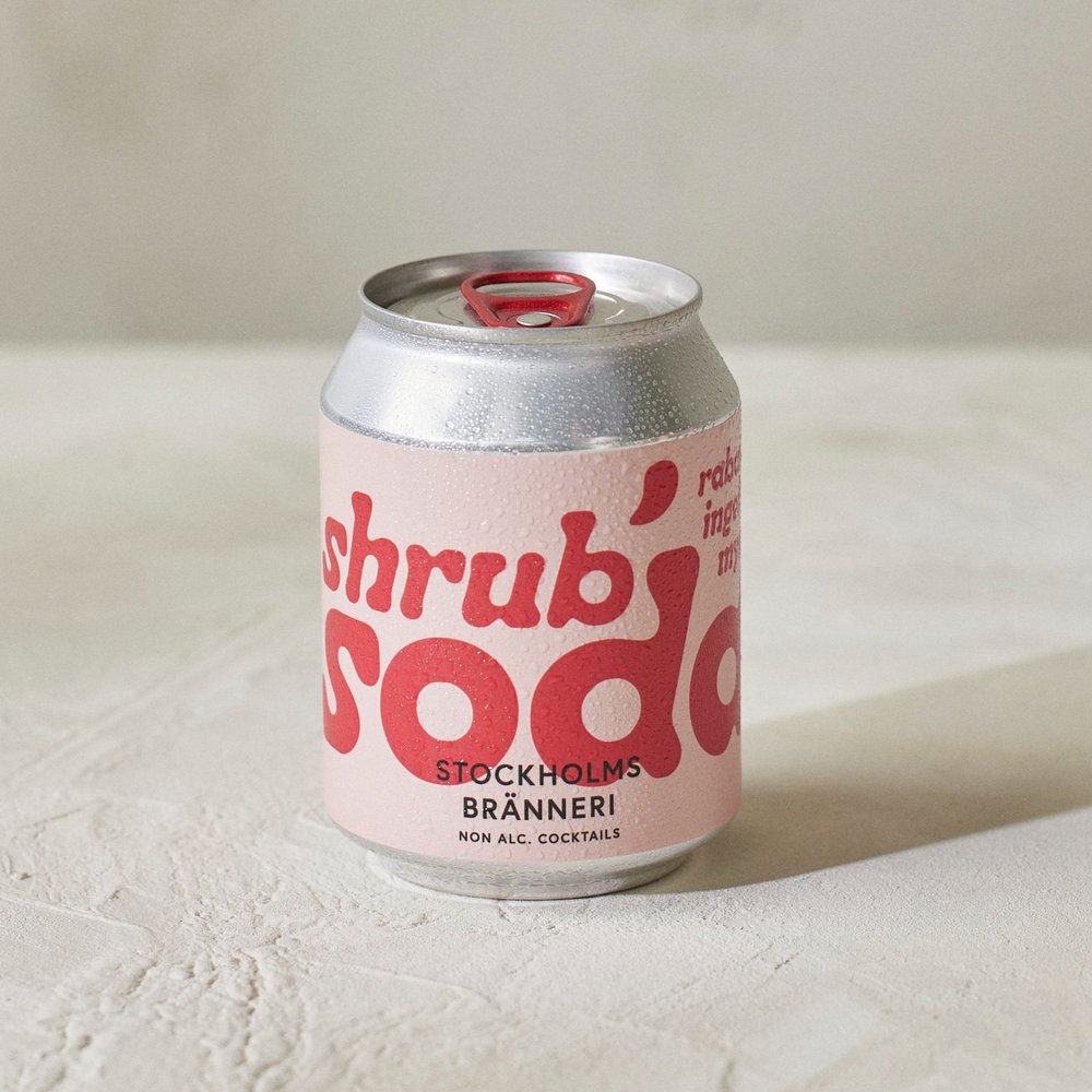 Stockholm Bränneri – Shrub Soda – Rhubarb, ginger and mint