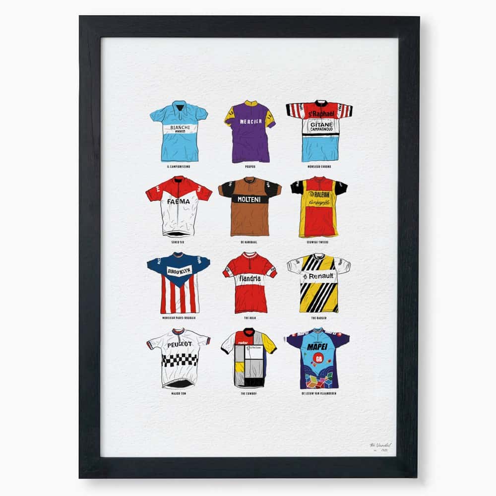 The Jersey – framed 43x53cm