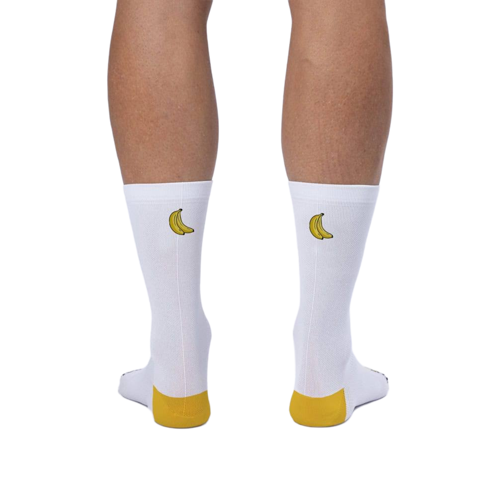 The Vandal – Cycling socks – Vandal logo / white