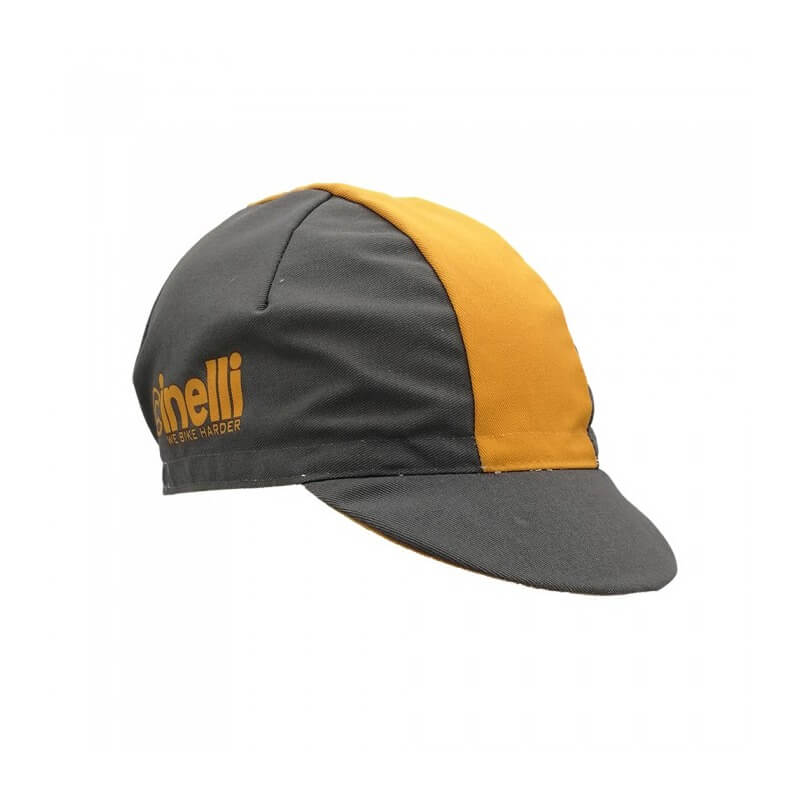 Cinelli - Cycling Cap - We Bike Harder - Grey/Yellow