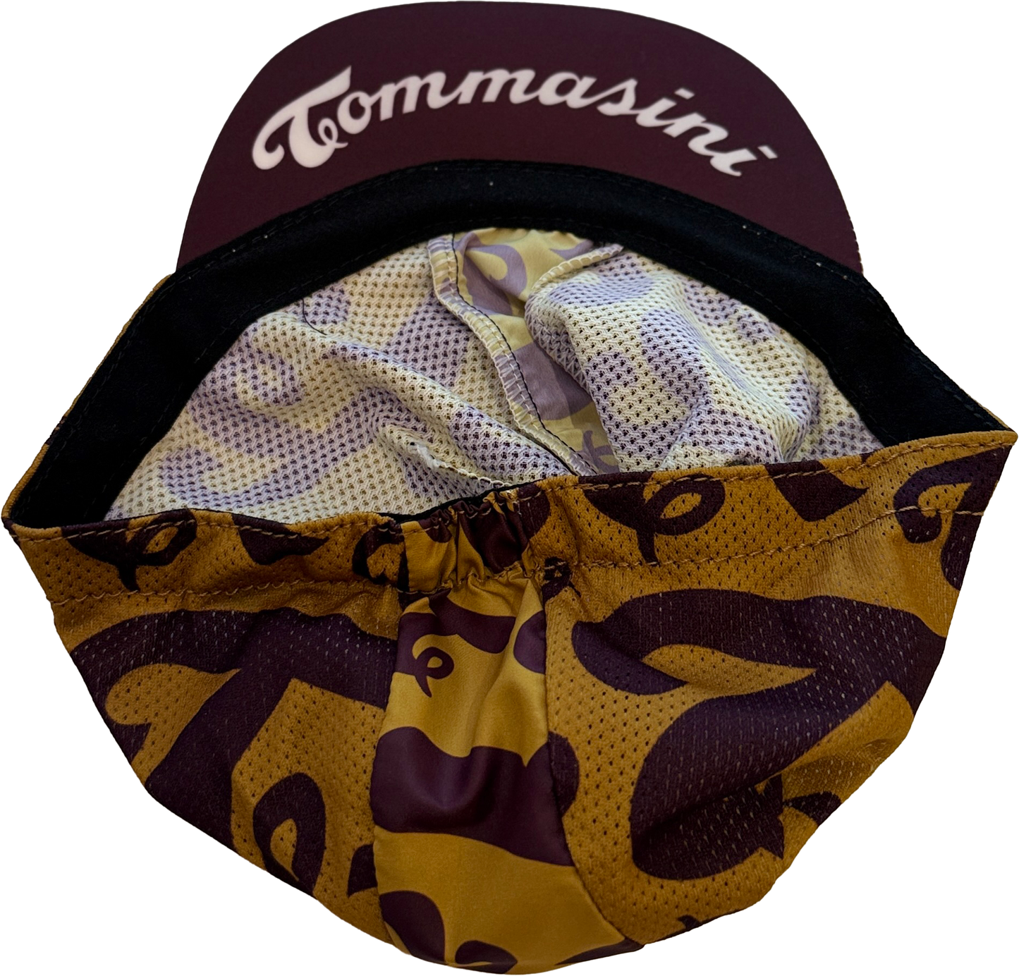 Tommasini – Cykelkeps – Mönstrad – Vinröd/Senap