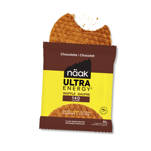 Näak Ultra Energy Waffles - Energy Bar - Chocolate Flavor