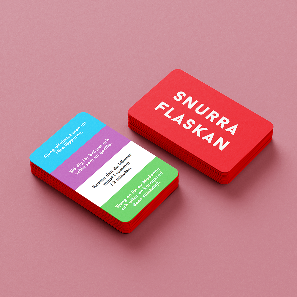 Party game – Spin the Bottle (in Swedish)