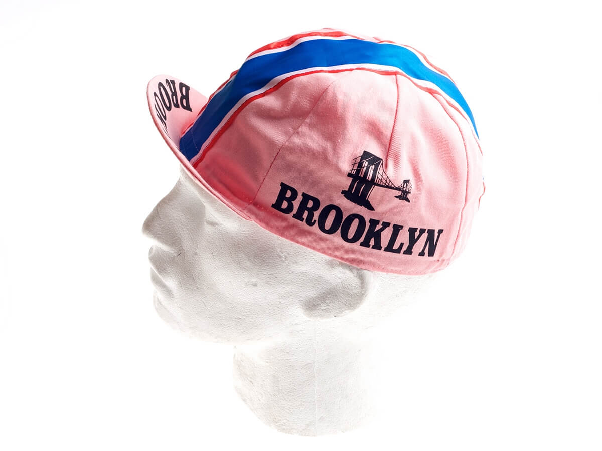 Cycling cap – Brooklyn Pink