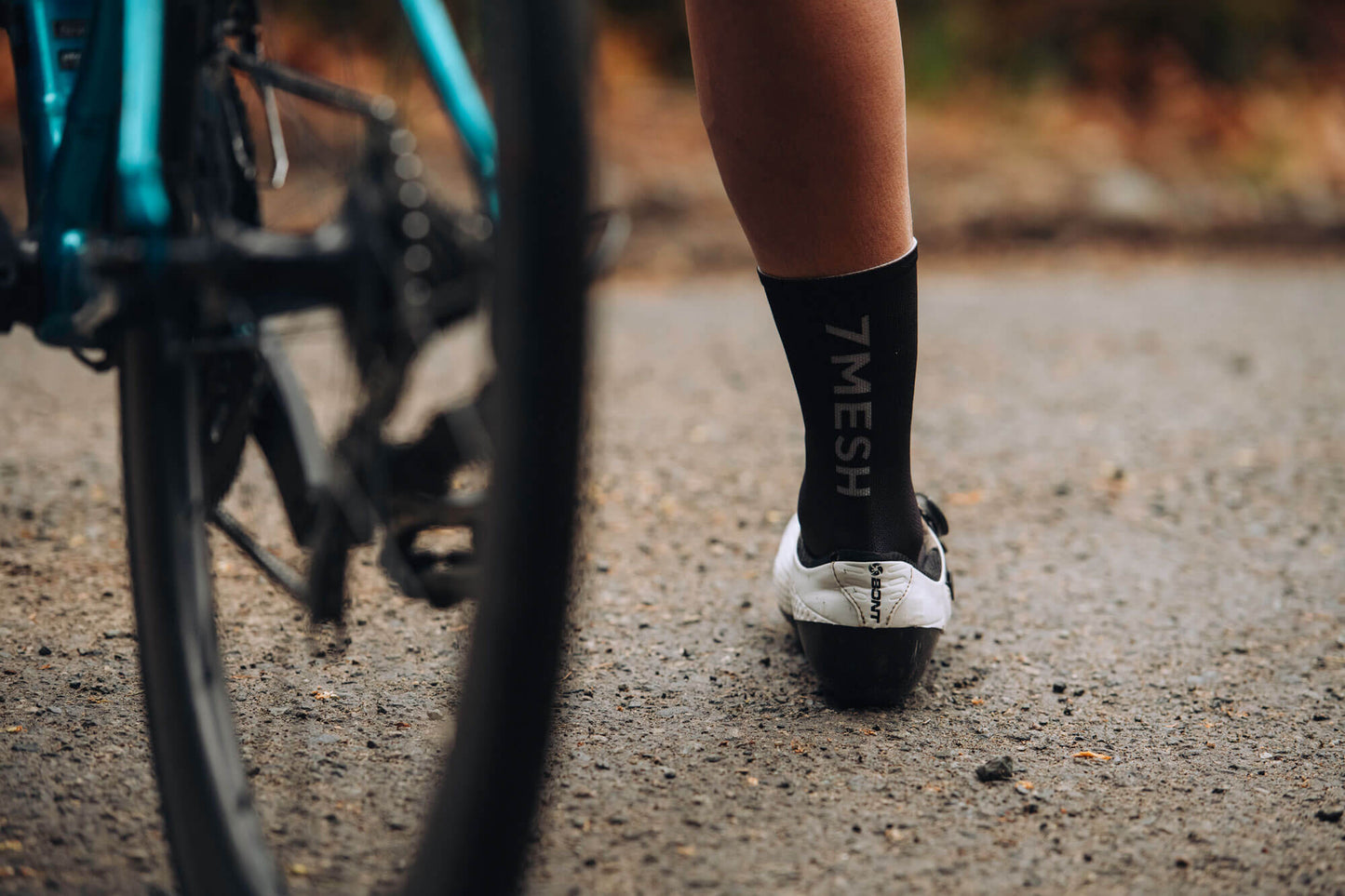 7mesh – Cycling Socks – Word Sock, Black