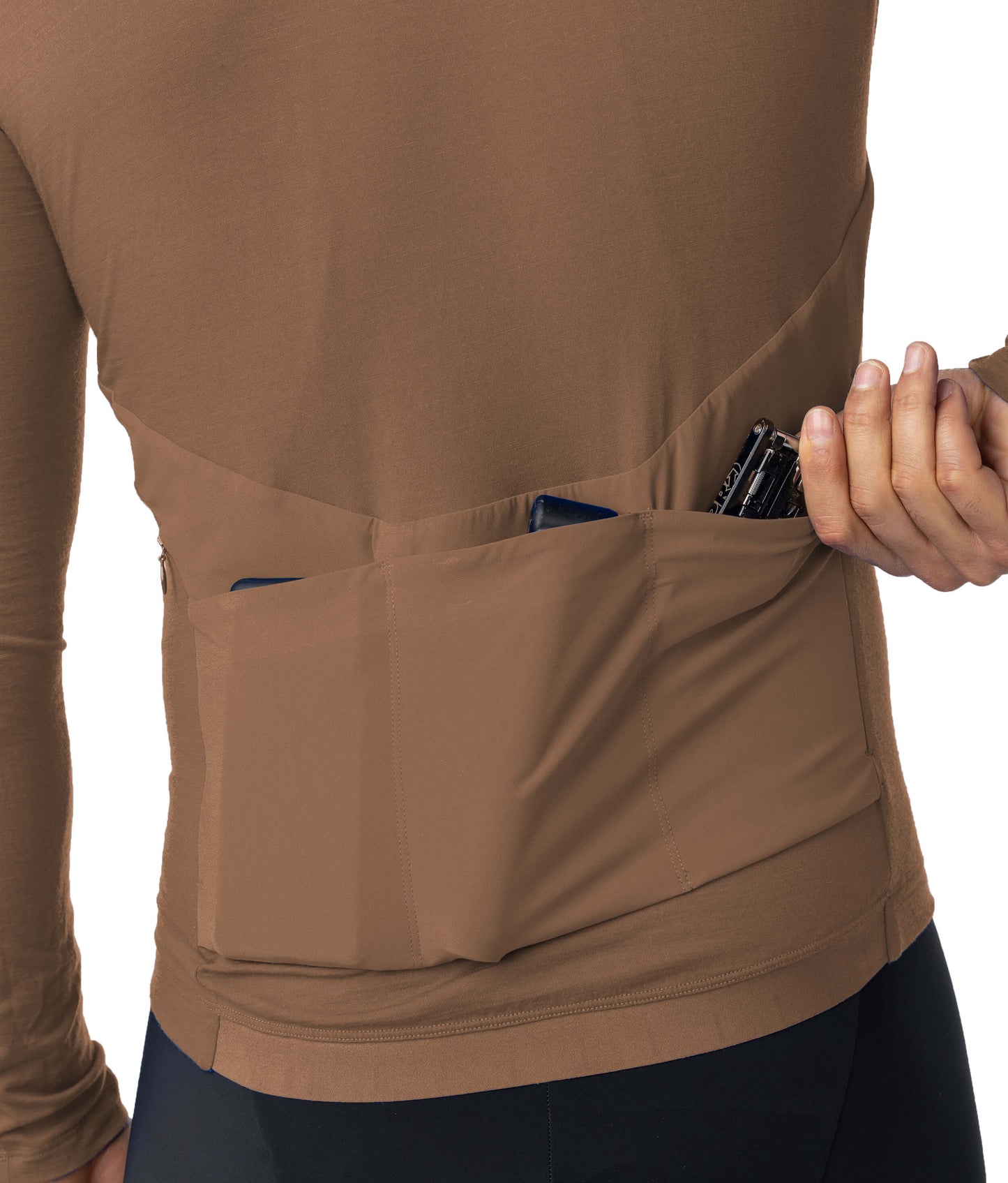 7mesh – Ashlu Merino Jersey LS – Cinnamon – men's sweater