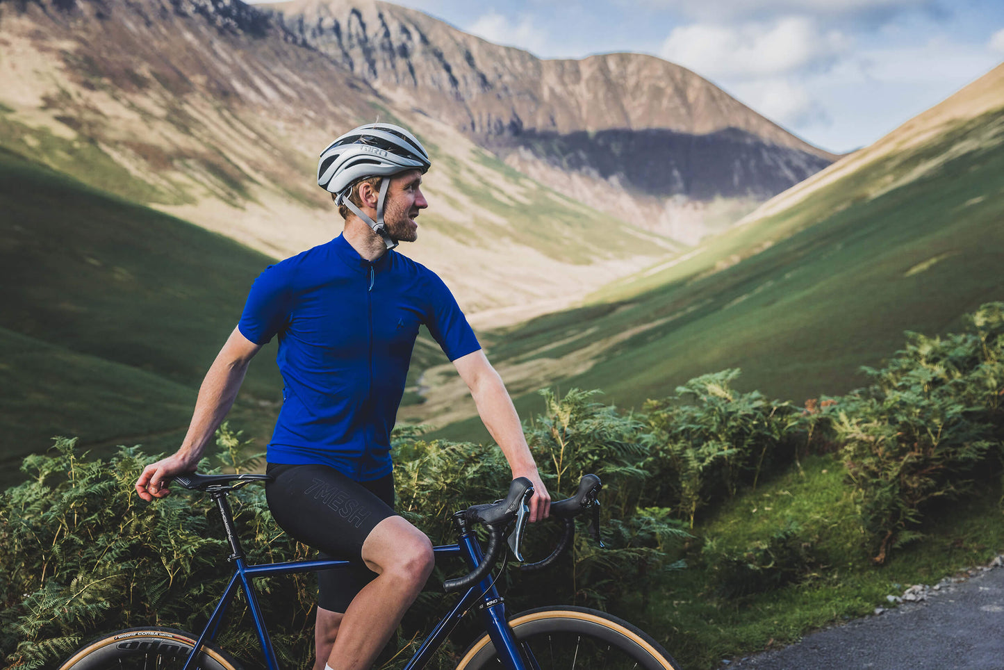 7mesh - Ashlu Merino Jersey SS - Bottle Blue - Men's Jersey