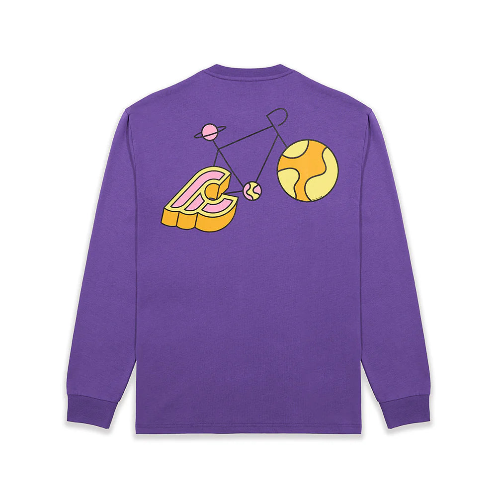 Cinelli – Long Sleeve T-Shirt – Gabe Alcala Planets - Purple