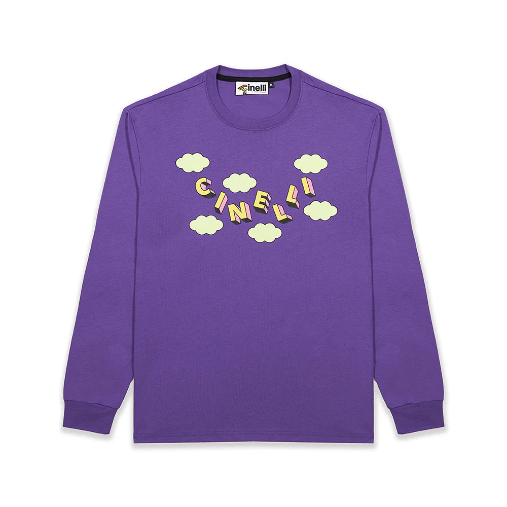 Cinelli – Long Sleeve T-Shirt – Gabe Alcala Planets - Purple