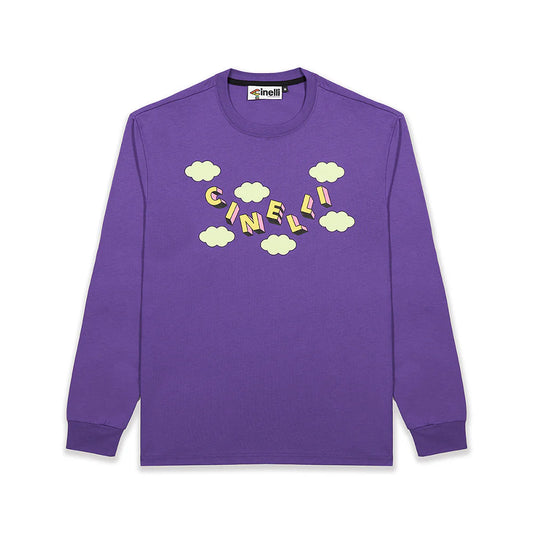 Cinelli – Long Sleeve T-Shirt – Gabe Alcala Planets - Purple
