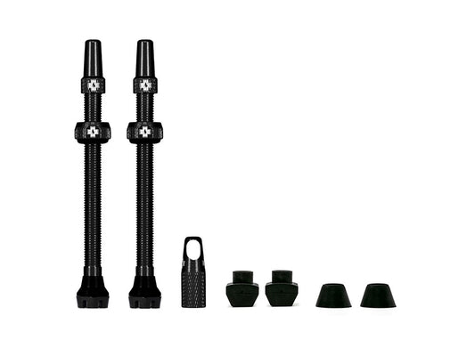 Tubeless tire valve – 80 mm – Black