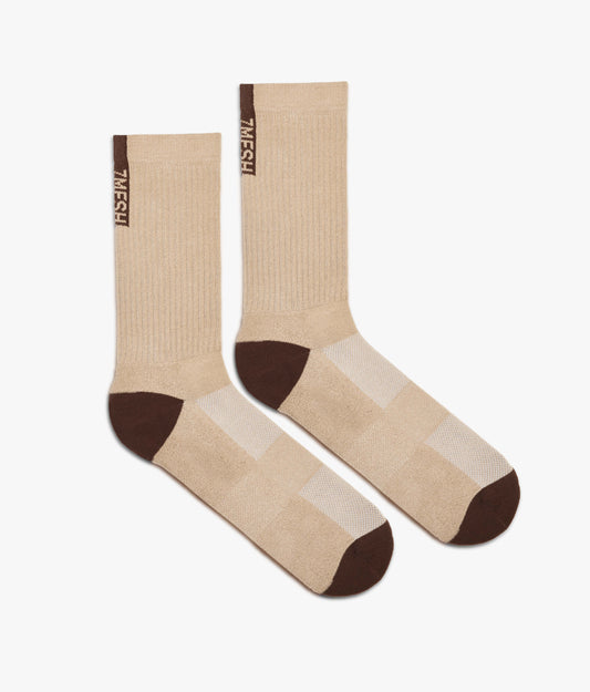 7mesh – Cycling Socks – Gravity Sock – Mocha