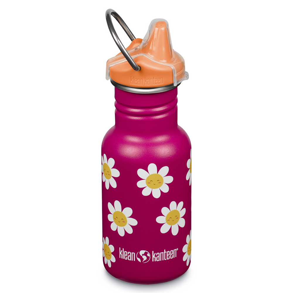 Vattenflaska för barn – Klean Kanteen Kid Classic – Happy Flowers