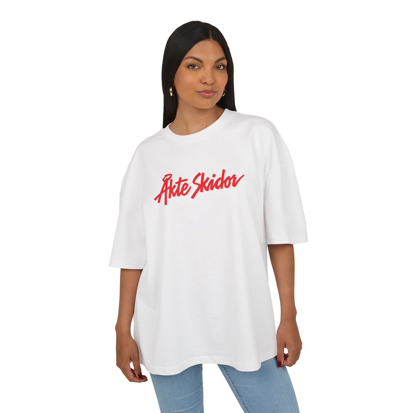 Oversize boxy T-shirt – Went Skiing