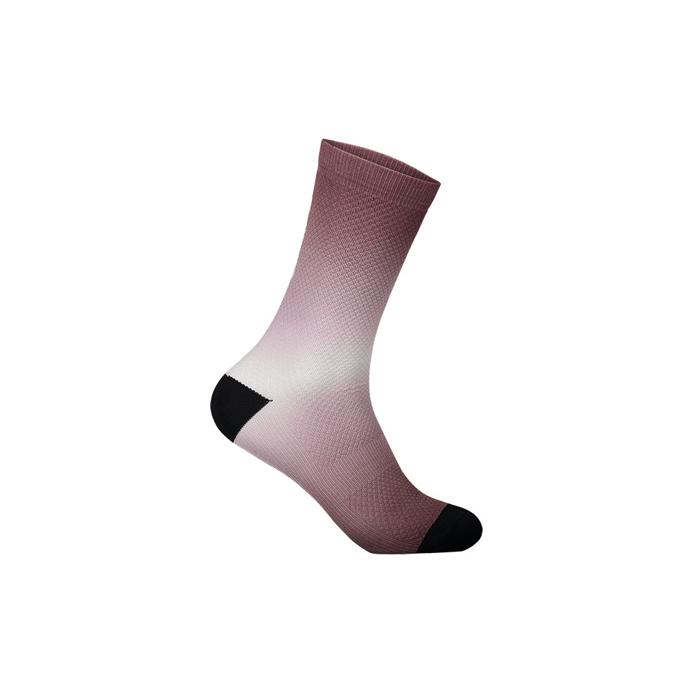 Cycling Socks - Essential Print Sock Long - Gradient Garnet Red