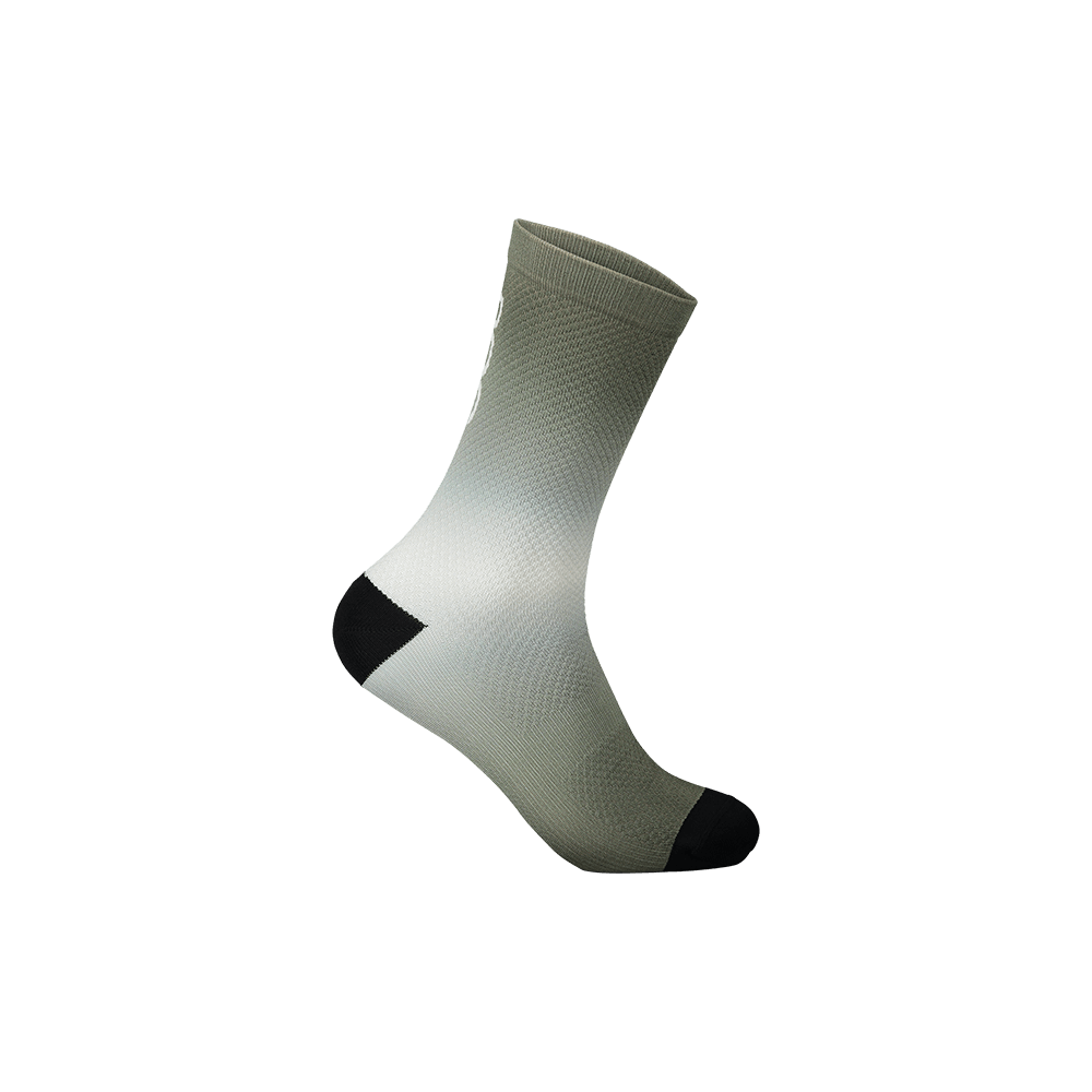 Cycling Socks - Essential Print Sock Long - Gradient Epidote Green