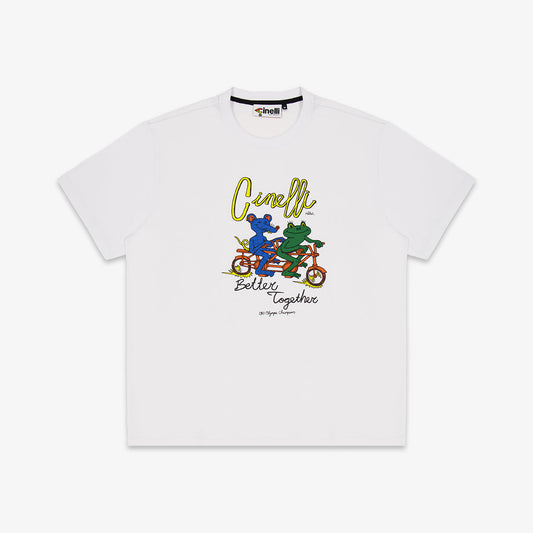 Cinelli – White T-shirt – Melcher Oosterman Better Together