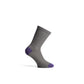 Cycling Socks – Ashlu Merino Sock, Grey/Purple