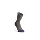 Cycling Socks – Ashlu Merino Sock, Grey/Purple