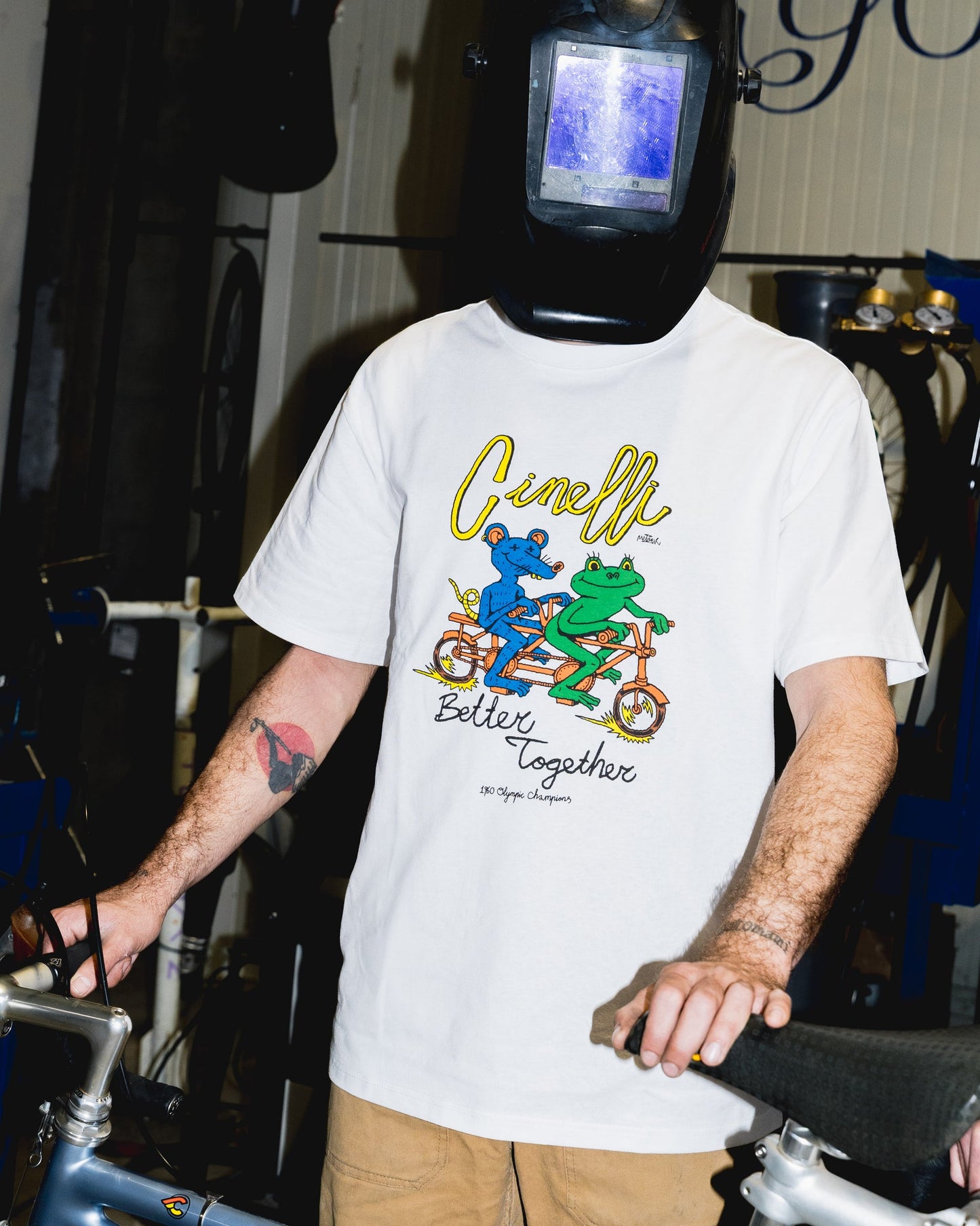 Cinelli – White T-shirt – Melcher Oosterman Better Together