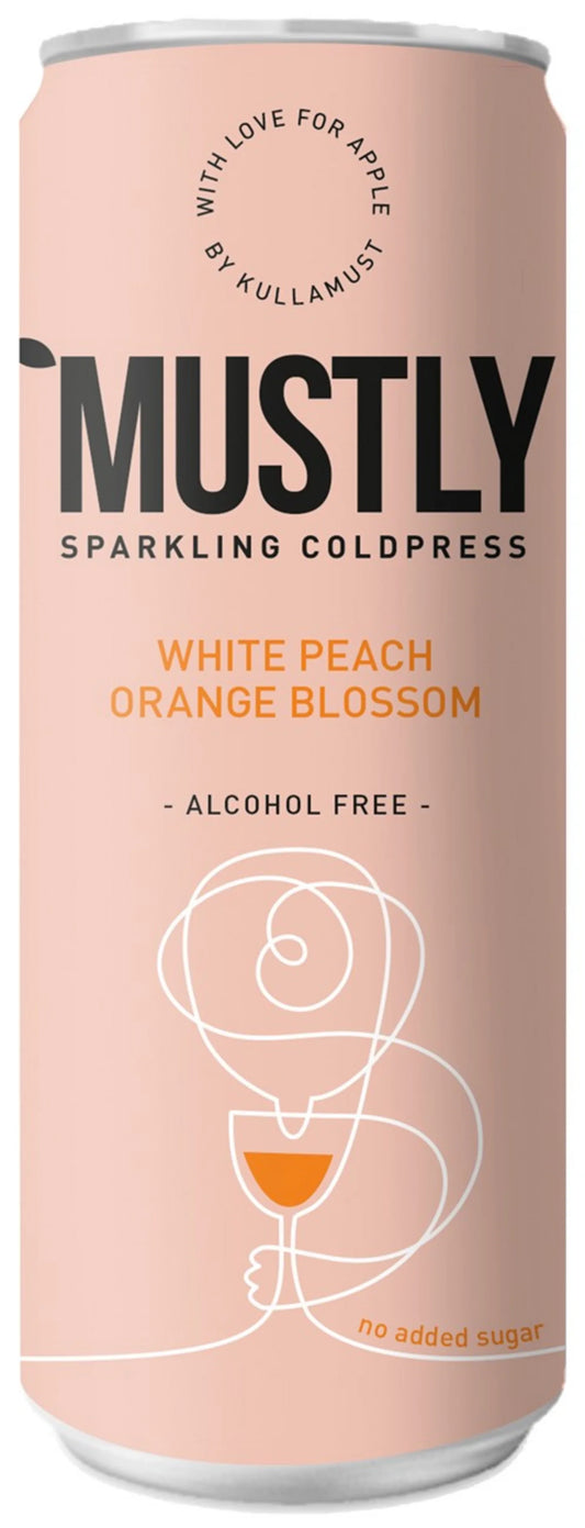 Mustly – White Peach – Läsk