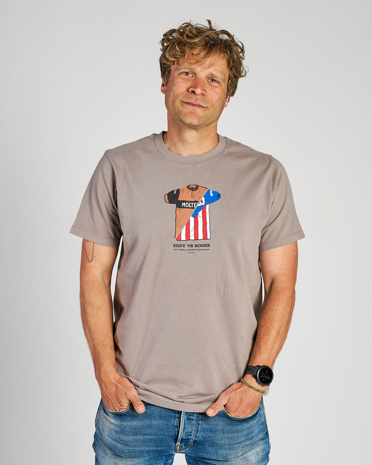 Eddy vs Roger - T-Shirt - Gray