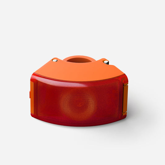 Bookman – Curve – orange cykellyse – bak