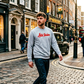 Light Blue College Sweatshirt – Went Skiing