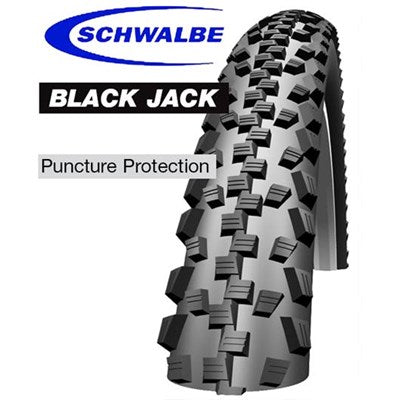 SCHWALBE BLACK JACK 26x2.0 50-559 Black 11132397 KT
