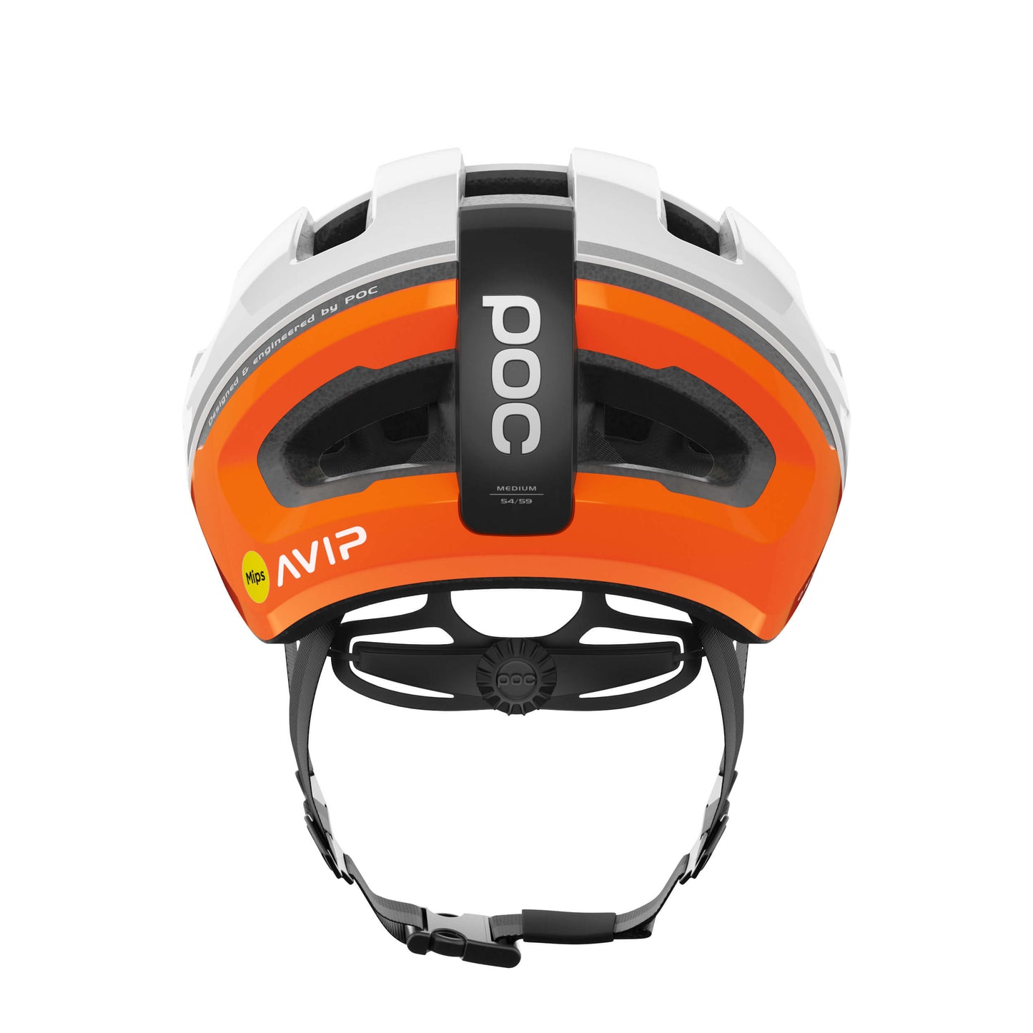 POC – Omne Air MIPS – White/Orange cycling helmet