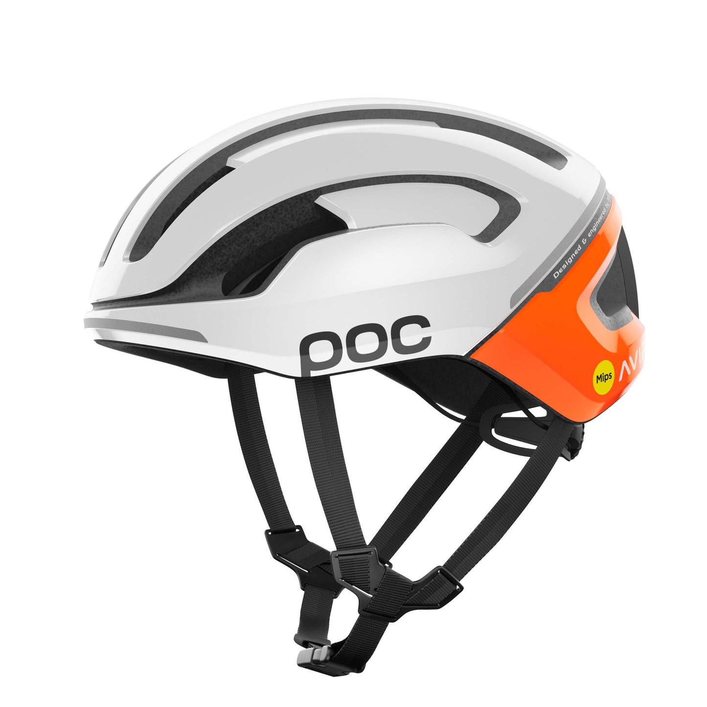 POC – Omne Air MIPS – White/Orange cycling helmet