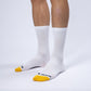 The Vandal – Cycling socks – Vandal logo / white