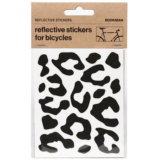 Reflexklistermärken – Leopard – Svart