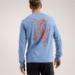 Arc'teryx Long Sleeve T-Shirt - Arc'multi Bird Logo - Stone Wash