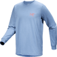 Arc'teryx Long Sleeve T-Shirt - Arc'multi Bird Logo - Stone Wash