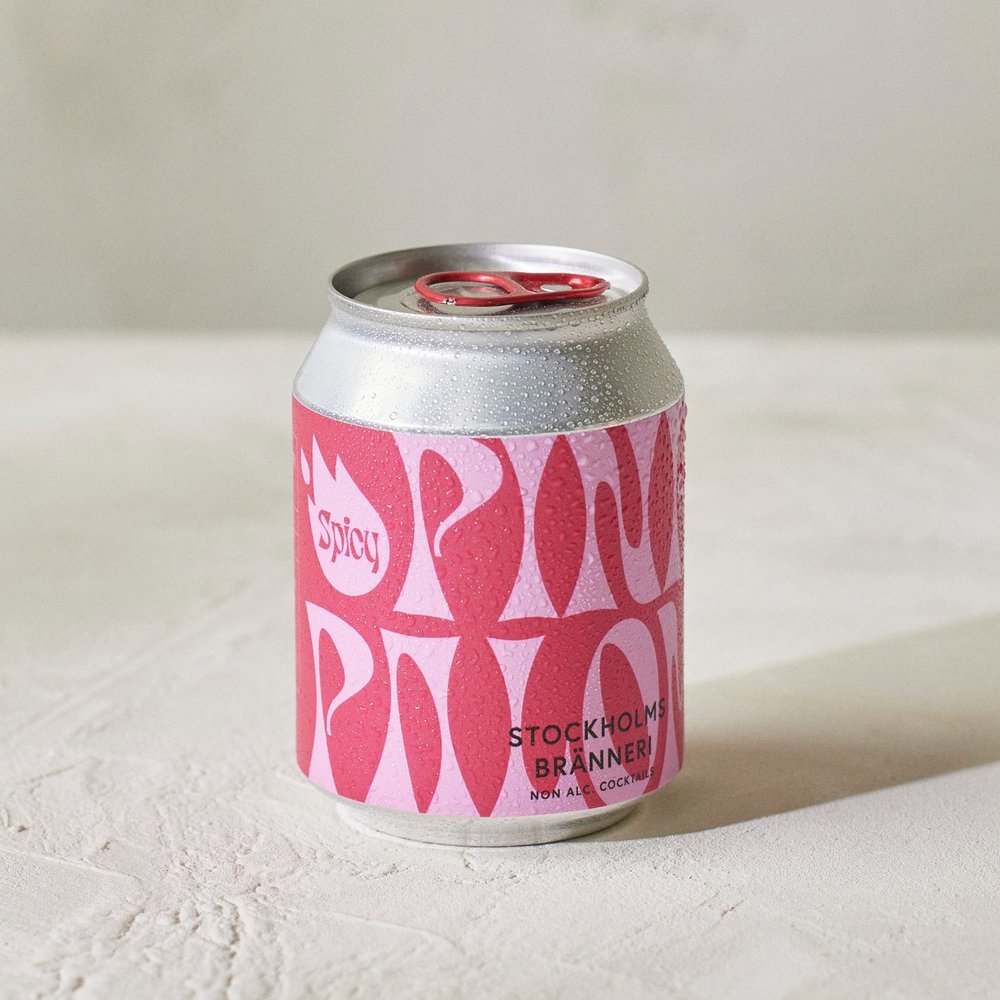 Stockholm Bränneri – Spicy Pink Paloma – Organic, alcohol-free drink