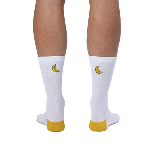 The Vandal – Cycling socks – Vandal logo / white