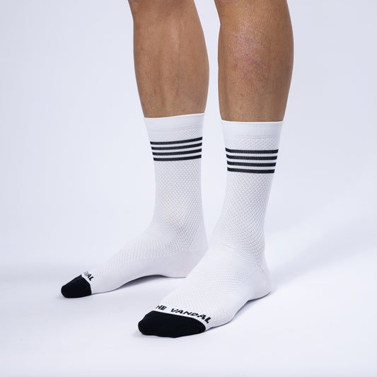 The Vandal - Cycling Socks - White