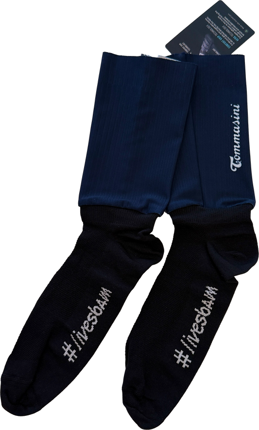 Tommasini – Cykelstrumpor – Aero Sock – Blå