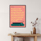 Poster - Vai Vai Motto #28 500x700, black frame.