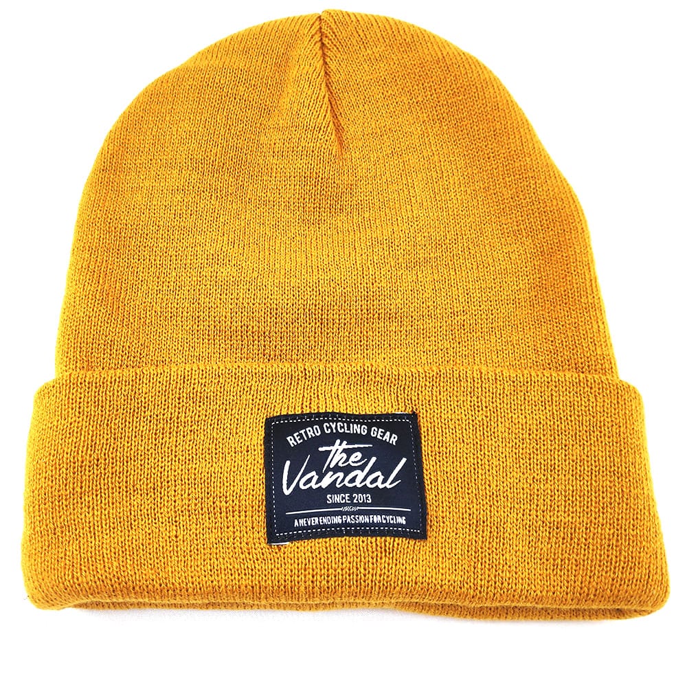 Beanie – Retro Cycling Gear Beanie – Mustard