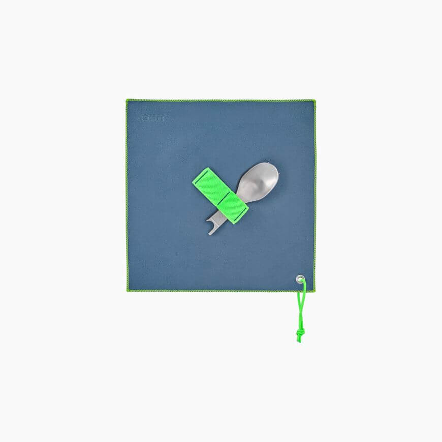 Fork and spoon for folding knife No. 08